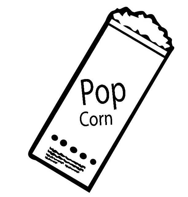 Preschool Popcorn Coloring Page Preschool Children Akctivitiys