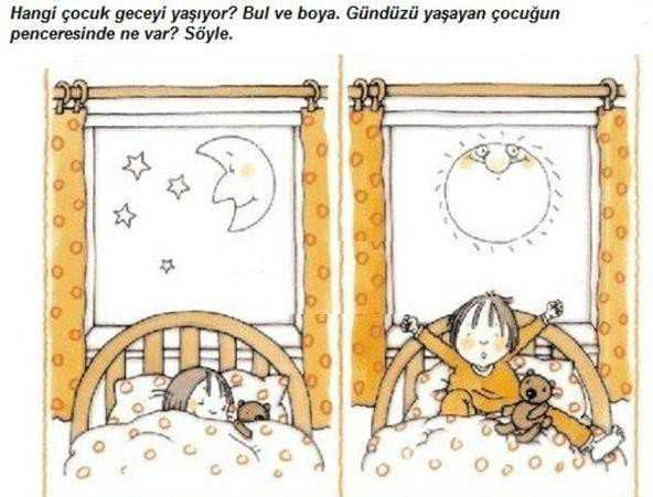 Gece Gunduz Etkinlikleri Okul Oncesi Etkinlik Faliyetleri