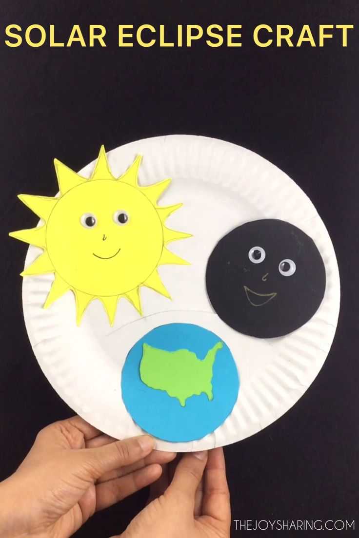 Solar Eclipse Paper Plate Craft