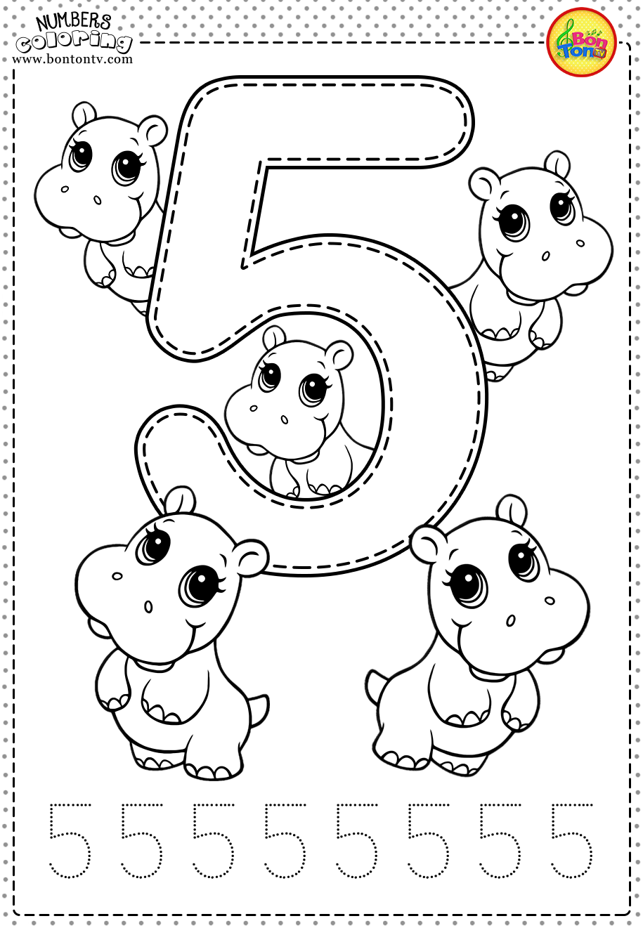 Number 5 Preschool Printable Worksheets And Free Coloring Pages Number5 Number